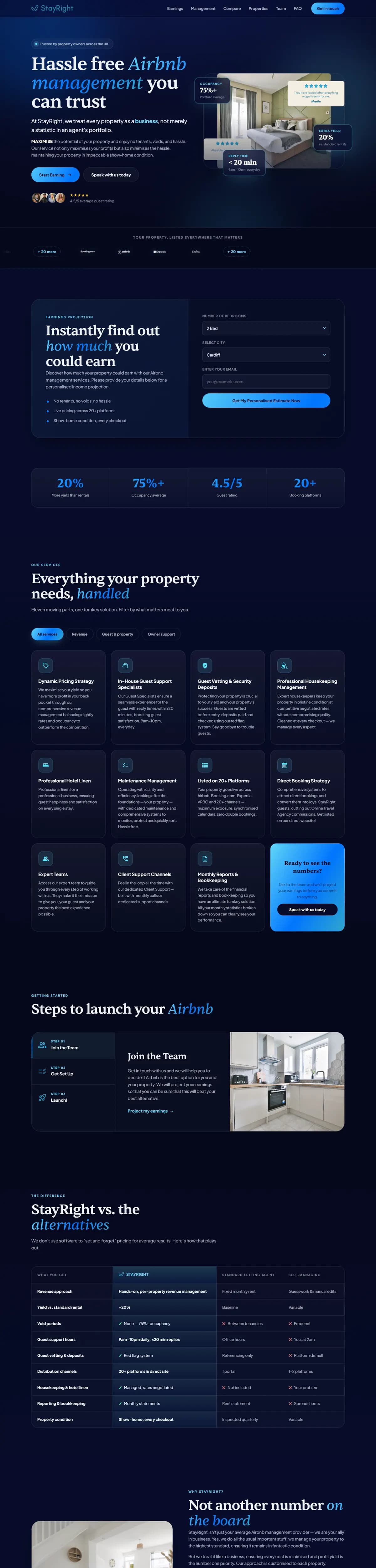 StayRight website designed and built by DeveloperStudio